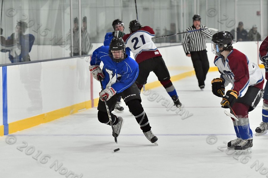Wheaton College Men\'s Ice Hockey vs Middlesex Community College. - Photo By: KEITH NORDSTROM